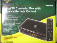 Sunkey Electronic ATB150S Digital TV Converter Box with Universal Remote Control, Built-in ATSC TV Tuner for over-the-air digital broadcast reception, Designed to watch Digital TV programs by Analog TV, Simple connection to TV, RF and Composite Video Outputs, Multi-language Support (English/French/Spanish), Auto/Manual Scan, Parental Control, Closed Captioning, LED Display, UPC 827396516980 (ATB-150S ATB 150S) 