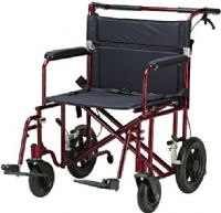 Drive Medical ATC22-R Bariatric Heavy Duty Transport Wheelchair, 4 Number of Wheels, 14" Armrest Length, 8" Casters, 12" Closed Width, 12" x 1.5" Rear Wheels, 7" Seat to Armrest Height, 21" Seat to Floor Height, 22.75" Width Between Posts, 22" Width of Seat Upholstery, 16" Back of Chair Height, 28" Armrest to Floor Height, 22" Width Between Armrest Pads, 17.75" Depth of Seat Upholstery, 450 lbs Product Weight Capacity, UPC 822383259222 (ATC22-R ATC22 R ATC22R) 