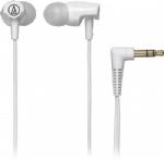 Audio Technica ATH-CLR100 WH Clear In-Ear Headphones - White; Crystal-clear sound and excellent detail resolution; Easy-traveling audio performance with cord-wrap included; Comfortable long-wearing design; In-ear (canal-style) headphones; Type: Dynamic; Driver Diameter: 8.5 mm; Frequency Response: 20 - 25000 Hz; Maximum Input Power: 20 mW; Sensitivity: 103 dB; Impedance: 16 ohms; Weight: 3.4 g; Cable: 1.2 m Y-type; UPC 4961310119362 (ATHCLR100WH ATH-CLR100 WH ATH-CLR100 WH) 