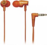 Audio Technica ATH-CLR100OR Clear In-Ear Headphones - Orange; Crystal-clear sound and excellent detail resolution; Easy-traveling audio performance with cord-wrap included; Comfortable long-wearing design; In-ear (canal-style) headphones; Type: Dynamic; Driver Diameter: 8.5 mm; Frequency Response: 20 - 25000 Hz; Maximum Input Power: 20 mW; Sensitivity: 103 dB; Impedance: 16 ohms; Weight: 3.4 g; Cable: 1.2 m Y-type; UPC 4961310119386 (ATHCLR100OR ATH-CLR100OR ATH-CLR100 OR) 