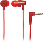 Audio Technica ATH-CLR100RD Clear In-Ear Headphones - Red; Crystal-clear sound and excellent detail resolution; Easy-traveling audio performance with cord-wrap included; Comfortable long-wearing design; In-ear (canal-style) headphones; Type: Dynamic; Driver Diameter: 8.5 mm; Frequency Response: 20 - 25000 Hz; Maximum Input Power: 20 mW; Sensitivity: 103 dB; Impedance: 16 ohms; Weight: 3.4 g; Cable: 1.2 m Y-type; UPC 4961310119416 (ATHCLR100RD ATH-CLR100RD ATH-CLR100 RD) 