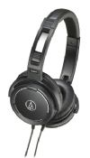 Audio Technica ATH-WS55BK Solid Bass Over-Ear Headphones; Solid Bass Over-Ear Headphones; Solid Bass System with new double air chamber reproduces richer and deeper bass; Acoustically sealed oval earpads help prevent sound leakage; Smooth, easily adjustable headband slider ensures a comfortable fit; 40 mm drivers reproduce powerful sound; Type: Closed-back Dynamic; Driver Diameter: 40 mm; Frequency Response: 10 - 24000 Hz; UPC 4961310118235 (ATHWS55 ATH-WS55  ATH-WS55 ) 