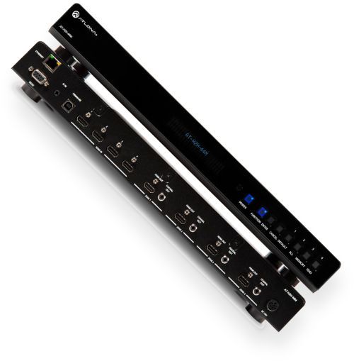Atlona AT-H2H-44M 4x4 HDMI Matrix Switcher; Ensures EDID communication between sources and displays; Easily control the matrix via TCP/IP, RS-232, and GUI; An easy to use TCP/IP Web GUI allows network configuration; Four, flexible S/PDIF ports; Ensures long-term product reliability and performance in residential and commercial systems; UPC 846325003674 (ATLONAATH2H44M ATLONA-ATH2H44M ATLONA ATH2H44M ATLONA-AT-H2H-44M ATLONA AT H2H 44M)