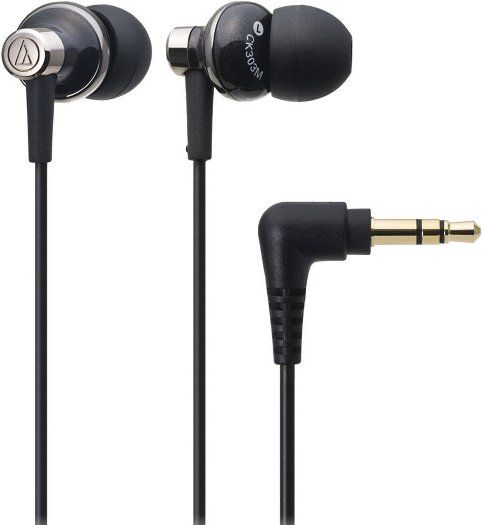 Audio Technica ATH-CK303MBK Sound Isolation In-Ear Headphones, In-ear ear-bud Headphones Form Factor, Dynamic Headphones Technology, Wired Connectivity Technology, Stereo Sound Output Mode, 20 - 20000 Hz Frequency Response, 100 dB/mW Sensitivity, 16 Ohm Impedance, 0.3 in Diaphragm, 1 x headphones - mini-phone stereo 3.5 mm, UPC 042005170760 (ATHCK303MBK ATH-CK303MBK ATH CK303MBK ATHCK303M ATH-CK303M ATH CK303M)
