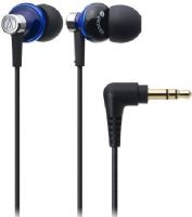 Audio Technica ATH-CK303MBL Sound Isolation In-Ear Headphones, In-ear ear-bud Headphones Form Factor, Dynamic Headphones Technology, Wired Connectivity Technology, Stereo Sound Output Mode, 20 - 20000 Hz Frequency Response, 100 dB/mW Sensitivity, 16 Ohm Impedance, 0.3 in Diaphragm, 1 x headphones - mini-phone stereo 3.5 mm, UPC 042005171682 (ATHCK303MBL ATH-CK303MBL ATH CK303MBL ATHCK303M ATH-CK303M ATH CK303M) 