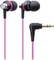 Audio Technica ATH-CK303MBPK Sound Isolation In-Ear Headphones, In-ear ear-bud Headphones Form Factor, Dynamic Headphones Technology, Wired Connectivity Technology, Stereo Sound Output Mode, 20 - 20000 Hz Frequency Response, 100 dB/mW Sensitivity, 16 Ohm Impedance, 0.3 in Diaphragm, 1 x headphones - mini-phone stereo 3.5 mm, UPC 042005171699 (ATHCK303MBPK ATH-CK303MBPK ATH CK303MBPK ATHCK303M ATH-CK303M ATH CK303M) 