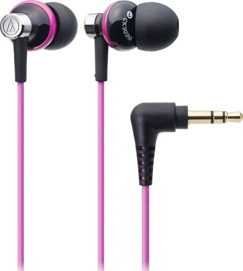 Audio Technica ATH-CK303MBPK Sound Isolation In-Ear Headphones, In-ear ear-bud Headphones Form Factor, Dynamic Headphones Technology, Wired Connectivity Technology, Stereo Sound Output Mode, 20 - 20000 Hz Frequency Response, 100 dB/mW Sensitivity, 16 Ohm Impedance, 0.3 in Diaphragm, 1 x headphones - mini-phone stereo 3.5 mm, UPC 042005171699 (ATHCK303MBPK ATH-CK303MBPK ATH CK303MBPK ATHCK303M ATH-CK303M ATH CK303M)
