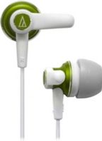 Audio-Technica ATH-CK6WGR Stereo Earphone, Green Color, Wired Connectivity Technology, 3.94ft Operating Distance, 16 Ohm Impedance, 15Hz Minimum Frequency Response, 28kHz Maximum Frequency Response, Gold Plated Plating, Earbud Earpiece Design, Binaural Earpiece, 0.42126" Driver Size, Mini-phone Host Interface, UPC 042005156481, EAN 4961310102609 (ATHCK6WGR ATH-CK6WGR ATH CK6WGR ATHCK6W ATH-CK6W ATH CK6W) 