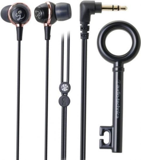 Audio Technica ATH-CKF500BK In-Ear Headphones, Dynamic Headphones Technology, Wired Connectivity Technology, Stereo Sound Output Mode, 16 - 23000 Hz Frequency Response, 102 dB/mW Sensitivity, 16 Ohm Impedance, 0.3 in Diaphragm, 1 x headphones - mini-phone stereo 3.5 mm Connector Type, Black Finish, UPC 042005169856(ATHCKF500BK ATH-CKF500BK ATH CKF500BK ATHCKF500 ATH-CKF500 ATH CKF500)