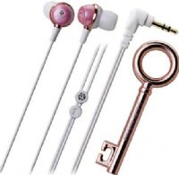 Audio Technica ATH-CKF500LPK In-Ear Headphones with Rhinestone, In-ear ear-bud Headphones Form Factor, Dynamic Headphones Technology, Wired Connectivity Technology, 16 - 23000 Hz Frequency Response, 102 dB/mW Sensitivity, 16 Ohm Impedance, 0.3 in Diaphragm, 1 x headphones - mini-phone stereo 3.5 mm Connector Type, Light pink Color, UPC 042005171750 (ATHCKF500LPK ATH-CKF500LPK ATH CKF500LPK) 
