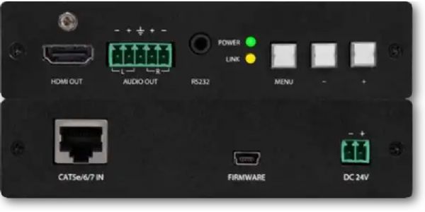 Atlona AT-HDVS-RX Model HDBaseT to HDMI Scaler Receiver, Long distance HDMI extension, Scaled HDMI output and input resolution control, Audio de-embedding RS-232 scaler control, Multi-channel audio compliant, RS-232 display control, Field updatable firmware, UPC 846352004125, Weight 0.5 lbs, Wall Mountable, 17.2 Watts (ATHDVSRX AT-HDVS-RX ATLONA AT HDVS RX ATHDVS-RX AT-HDVSRX)