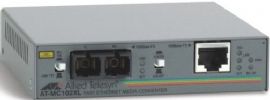 Allied Telesis AT-MC102XL-10 model AT-MC102XL Fast Ethernet Standalone Media Converter 100TX to 100FX (SC) with Multi-mode SC Fiber Connectors, Converts Copper Fast Ethernet to Multimode fiber, Operates under all traffic loads, Fan-less design, Auto MDI/MID-X Copper Port, MissingLink Support, Transparent to Jumbo packets and VLAN tagged packets, UPC 767035123417 (ATMC102XL AT MC102XL ATM-C102XL ATMC-102XL) 