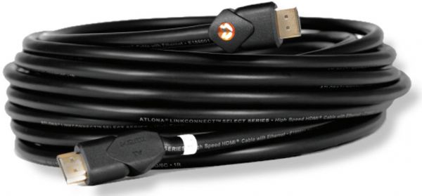 Atlona AT-PRO-LCS30 High Speed HDMI Cable 30 feet 4K 26 AWG; Advanced 4kx2k HD; 24K Gold Plated Tight-Fit Connectors; High Quality Copper Shielding, ensures your signal is intact and protected against electrical and magnetic fields; Weight 1.5 lbs; UPC 846352003890 (ATLONA-ATPROLCS30 ATLONA-AT-PRO-LCS30 ATLONA ATPROLCS30 AT PRO LCS30)
