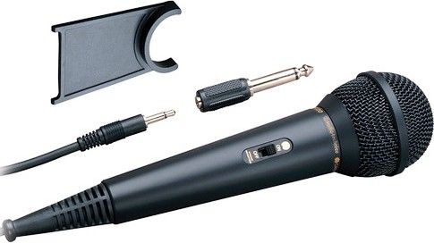 Audio Technica ATR1205 Cardioid Dynamic Microphone, Dynamic Transducer, Cardioid Polar Pattern, 80Hz - 12kHz Frequency Response, -59dB Sensitivity, 500 ohms Output Impedance, Flexible, durable 16.5' -5m permanently attached cable with 1/8