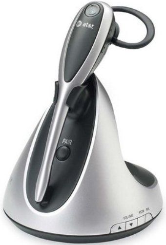 AT&T 80-6486-00 DECT 6.0 Digital Cordless Headset with Handset Lifter, TL7611 Model, Silver/Black, Unsurpassed range, up to 500 feet, Extended battery life 12 hours talk time, DSP enhanced sound quality using SRS licensed technology, Lightweight/comfortable design, Works with analog corded or cordless single line phone, UPC 650530017483 (ATTTL7611 ATT TL7611 TL-7611 80648600)