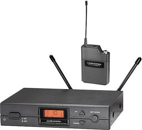 Audio-Technica ATW-2110 Wireless UHF Body-Pack Microphone System, Serious advances in affordable professional wireless, Clear sound quality and rock-solid, dependable performance, Automatic frequency scanning, 10 compatible user-switchable channels in one of two UHF frequency ranges, Antenna power available for powered antennas & other in-line RF devices (ATW-2110 ATW 2110 ATW2110)