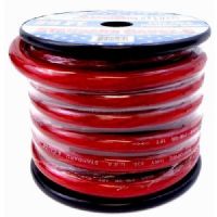 Audiopipe Model PW025-R 25' 0 Gauge Oxygen Free Power Cable (Red); 25 Foot Electric Cable; 0 Gauge; UPC 784644622858 (25' SPOOL 0 GAUGE CABLE RED WIRE AUDIOPIPE-PW025-R AUDIOPIPEPW025-R AUDIOPIPEPW025R) 