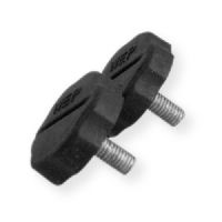 Accessories Unlimited Model AUDX2 One Pair of 5mm Replacement Black Plastic Side Knobs; UPC 722900000538 (PAIR 5MM REPLACEMENT BLACK PLASTIC SIDE KNOBS ACCESSORIES UNLIMITED-AUDX2 AU DX-2 AUDX2) 