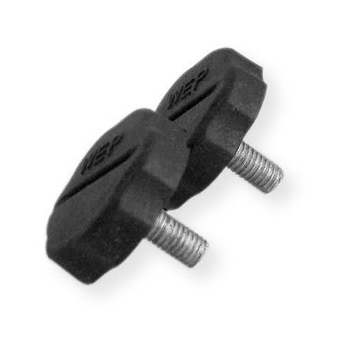 Accessories Unlimited Model AUDX2 One Pair of 5mm Replacement Black Plastic Side Knobs; UPC 722900000538 (PAIR 5MM REPLACEMENT BLACK PLASTIC SIDE KNOBS ACCESSORIES UNLIMITED-AUDX2 AU DX-2 AUDX2)