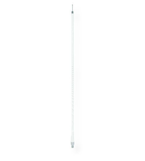 Accessories Unlimited Model AUFLEX2-W 2' Superflex CB Antenna (White); Standard 3/8 x 24 threaded ferrule for industry compatibility with all CB mounts; 11 meter, 27 MHz CB radio frequencies; N.O.A.A. weather channel reception with capable radio; UPC 722900001337 (2 FOOT 3/8