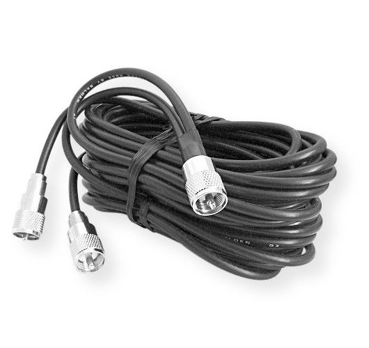 Accessories Unlimited Model AUPPP18 18 Foot Dual Lead RG59U Coaxial Cable with Three Soldered PL259 Connectors; UPC 722900000156 (18' DUAL LEAD RG59U COAX THREE SOLDERED PL259 ACCESSORIES UNLIMITED-AUPPP-18 AUPPP-18 AUPPP18)