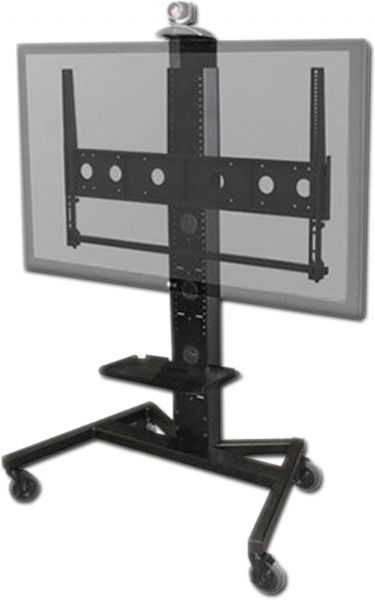 AVFI PM-XFL-S Large Mobile Display Stand For Single Monitor; Accommodates 60