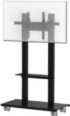 AVFI SYZ80-S-B Mobile Interactive Stand For Single Monitors, Black Metal; Accommodates 40"-70" display screen sizes; Scratch resistant powder coat finish (Black); VESA pattern 300 x 300mm – 1100 x 650mm max; Maximum display weight cannot exceed 250 lbs; Adjustable TV bracket height during setup, 3 height settings and 2 horizontal settings; Cable passage in both columns; UPC N/A (AVFISYZ80SB AVFI SYZ80SB SYZ80-S-B SYZ80 MOBILE STAND SINGLE MONITOR BLACK) 
