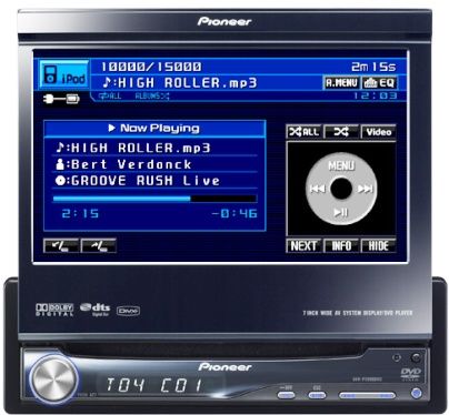 Pioneer AVH-P5900DVD In-Dash DVD Multimedia AV Receiver with 7 Inch Widescreen Display, Pixels QVGA (480 x 234 x 3), Touch Panel, Anti-Glare Screen Coating, Customize Display Illumination (Blue/Red/Amber/Green/Violet) (AVHP5900DVD AVH-P5900 AVH-P5900-DVD AVHP5900-DVD AVHP5900)