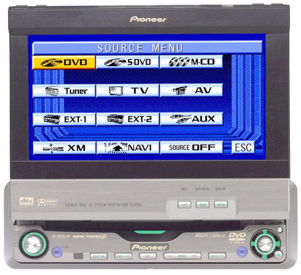 Pioneer AVH-P6500DVD Mobile DVD Digital Server with 6.5" Motorized, Touch Panel Display (AVHP6500DVD, AVHP6500-DVD, AVH-P6500-DVD, AVH-P6500)