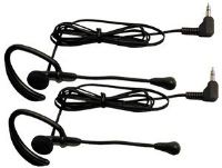 Midland AVP1 Accessory Earbud Speaker Mics, 2 over-the-ear microphone headsets with PTT Dual, for use with MDLG225 & MDLG227 models, Pin jacks for maximum strength, Flexible microphone (AVP-1 MDLAVP1 46014298712 Earphones)  