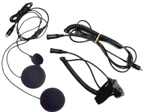 Midland AVP-H2 Accessory Speaker Microphone for Motorcycle Helmet, For Closed Faced Helmet, Includes two speakers that attach inside the helmet, Boom microphone to go inside helmet, PTT button that wraps on handle bar, Extra long cable, Works with ALL Midland GMRS/FRS Radios, UPC 046014298620 (AVPH2 AVP H2)