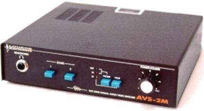 Louroe Electronics AVS-2M Non-Alarming Manual Switcher, Monitor level control to adjust listening level, Audio Input/Output jacks for recording and playback from a DVR/VCR, Built-in amplifier for audio monitoring and recorder playback, Looping function, Built-in audio filter to enhance playback from 24 hour Time Lapse Recorder, 3