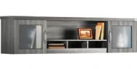 Mayline AWG72-GRY Aberdeen Series 72" Wall Mount Hutch, 69.44" W x 12.25" D x 11.94" H Inside Dimensions, 21.50" clearance between work surface and bottom of shelf, Back panel features two cable grommets, Glass is tempered for safety and durability, Accepts optional fabric tack panel and task light, Central opening and pigeon hole slots for more storage, UPC 760771463823, Gray Steel Finish (AWG72GRY AWG 72 GRY AWG-72-GRY AWG72 AWG-72 AWG 72) 