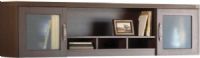 Mayline AWG72-MOC Aberdeen Series 72" Wall Mount Hutch, 69.44" W x 12.25" D x 11.94" H Inside Dimensions, 21.50" clearance between work surface and bottom of shelf, Back panel features two cable grommets, Glass is tempered for safety and durability, Accepts optional fabric tack panel and task light, Central opening and pigeon hole slots for more storage, UPC 760771879754, Mocha Finish (AWG72MPL AWG 72 MOC AWG-72-MOC AWG72 AWG-72 AWG 72)  