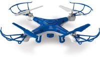 Quadrone AW-QDR-PCAM Pro-Cam; Blue; 6 Axis Gyro; 2.4GHZ Remote Control; 360 Degree Turns, flips and rolls; Corner Crash Guards and landing gear included; 300K Pixel camera, shoots photo and video; USB/SD cartridge included; UPC 888255161956 (QUADRONE PROCAM PRO-CAM QUADPROCAM AW-QDR-PCAM PRO-AWQDRPCAM) 