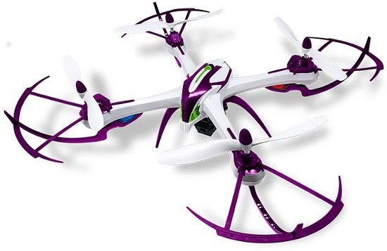 Quadrone AWQDRSEN Quadrone Sentinel; Purple; 6 Axis Gyro; 2.4GHZ RC; Headless mode; 360 Degree Turns, flips and rolls; Shock absorbing crash guards and landing gear included; 5MP camera; Shoots photo and video; Control Distance: 1,000 feet; Rechargeable Drone Battery: 7.4 1200mAh Li-PO Battery; UPC 888255162199 (AWQDRSEN AW-QDRSEN QUADRONE-AWQDRSEN AWQDRSENPURPLE AWQDRSEN-PURPLE AWQDR-SEN) 