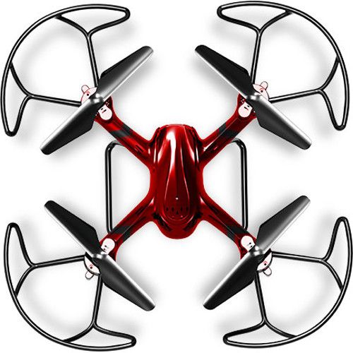 Quadrone AW-QDR-SPCAM Sparrow-Cam; Red; Built In Camera; 6 Axis Gyro; 2.4 Gigahertz Remote Control; Headless Mode; One key return; 360 Degree Turns, flips and rolls; Corner crash guards included; Control Distance: 300 feet; UPC 888255179623 (QUADRONE SPARROW SPARROW-CAM AW-QDR-SPCAM DRONE-AWQDRSPCAM)