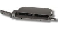 Belden AX100041 FiberExpress Rack Mount Fiber Optic Patch Panel 1U, Blank; Flush front connection; Front swing out termination area; Steel material; Black color; Minus 40 To Plus 70 degrees celsius storage temperature range; Minus 10 To Plus 60 degrees celsius operating temperature range; Dimensions 1.7" x 19" x 12"; Weight 11.3 Lbs; UPC 628575052370 (BELDENAX100041 BELDEN AX100041 AX 100041 BELDEN-AX100041 AX-100041) 