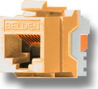 Belden Wire and Cable AX101311 TIA 606 CAT5e Modular Jack, 1 x RJ-45 Female Network, Orange Color, IDC termination, A/B universal wiring, Copper Alloy Contact Material, Gold Contact Plating, Female, Plastic Housing Material, Weight 0.024 Lbs, UPC N/A (BELDENAX101311 BELDEN AX101311 AX 101311 BELDEN-AX101311 AX-101311) 