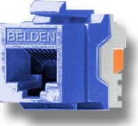 Belden Wire and Cable AX101315 TIA 606 CAT5e Modular Jack, 1 x RJ-45 Female Network, Blue Color, IDC termination, A/B universal wiring, Copper Alloy Contact Material, Gold Contact Plating, Female, Plastic Housing Material, Weight 0.024 Lbs, UPC N/A (BELDENAX101315 BELDEN AX101315 AX 101315 BELDEN-AX101315 AX-101315) 