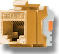 Belden Wire and Cable AX101322 TIA 606 CAT6e Modular Jack, 1 x RJ-45 Female Network, Orange Color, IDC termination, A/B universal wiring, Copper Alloy Contact Material, Gold Contact Plating, Female, Plastic Housing Material, Weight 0.024 Lbs, UPC N/A (BELDENAX101322 BELDEN AX101322 AX 101322 BELDEN-AX101322 AX-101322)