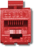 Belden AX104190 CAT6 Modular Jack, RJ45 Plug, Keyconnect, UTP, Red; T568A/B Wiring Scheme; 1000 V RMS at 60 Hz for 1 minute Dielectric Strength; 1.500 A Current Rating; 500 M-Ohm Minimum Insulation Resistance; 20 m-Ohm Maximun Contact Resistance; 2.5 m-Ohm Termination Resistance; 22 to 24 AWG IDC Wire Gauge; Weight 0.024 Lbs; UPC N/A (BELDENAX104190 BELDEN AX104190 AX 104190 BELDEN-AX104190 AX-104190) 