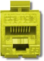 Belden AX104191 CAT6 Modular Jack, RJ45 Plug, Keyconnect, UTP, Yellow; T568A/B Wiring Scheme; 1000 V RMS at 60 Hz for 1 minute Dielectric Strength; 1.500 A Current Rating; 500 M-Ohm Minimum Insulation Resistance; 20 m-Ohm Maximun Contact Resistance; 2.5 m-Ohm Termination Resistance; 22 to 24 AWG IDC Wire Gauge; Weight 0.024 Lbs; UPC N/A (BELDENAX104191 BELDEN AX104191 AX 104191 BELDEN-AX104191 AX-104191) 