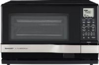 Sharp AX1100S SuperSteam Oven - Countertop SteamWave Microwave Oven, 900 Watts Steam Engine Heater Wattage, 1,100 Watts Grill Heater Wattage, 1.0 Cu. Ft. Oven Capacity, 900 Watts Microwave Output Wattage, 11 Microwave Variable Power Levels, 3 Programmable Stages, LCD Display Display, Steam Clean Cycle Cleaning, Steam Clean Cycle Cleaning, Countertop Configuration, 6 Sensor Cook Settings, Reheat, Popcorn Microwave, UPC 074000618510 (AX1100S AX-1100S AX 1100S AX1100-S AX1100 S) 