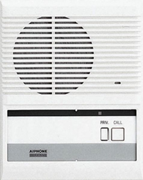 Aiphone AX-AN Indoor Audio Sub Station with Privacy Button - Surface Mount, Connects to the Central Exchange Unit via a CAT5e cable, Privacy feature blocks unwanted monitoring from the master, Hands-free communication when the master station answers, Desk or wall mountable, Mounts directly to a 1-gang box (AX AN AX-AN AXAN)