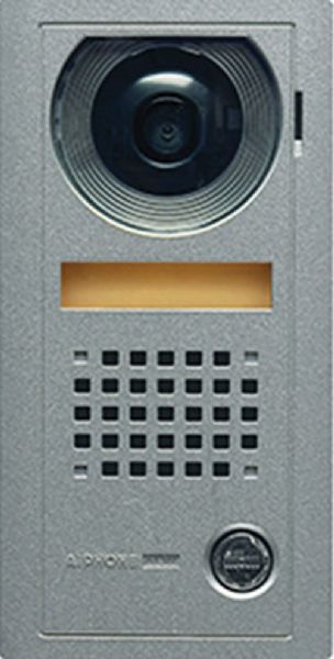 Aiphone AX-DV Vandal-Resistant Surface-Mount Color Video Door Station for AX Series Integratable Audio/Video Security System - Metallic Gray, Color video camera with audio intercom, 2-way hands-free voice communication with AX master station, Call button to initiate call to master station/stations, White LED illuminator for low light conditions, RJ45 jack for easy CAT5e connection, Surface-mounted directly to the wall, UPC 790143415242 (AX-DV AX DV AXDV) 