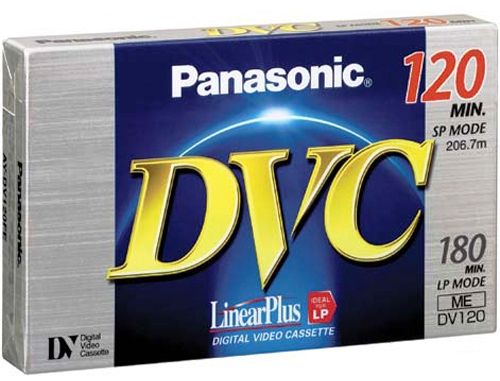 Panasonic AY-DV120EJ 120-minute DVC Tape, Recording Time: SP Mode 120 minutes, Recording Time: LP Mode 180 (AYDV120EJ AY DV120EJ DV120EJ DV-120EJ)