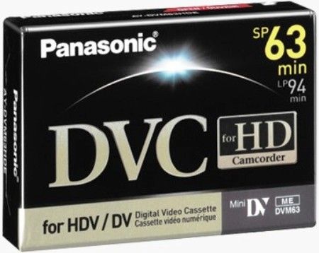 Panasonic AY-DVM63HD HD miniDV Digital Video Cassette, High Definition Recording with 1080i/720p format, 63min Standard Recording Mode (SP), 94min Long Recording Mode (LP), Satisfaction Ensured, With True Enhanced Performance, Latest Technical Development, UPC 037988015474 (AYDVM63HD AY DVM63HD AY-DVM-63HD AY-DVM63-HD)