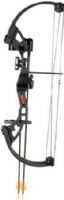Bear Archery AYS300BR Brave Black Right Hand Bear Bow Set; 8 & Up Suggested Age Range; 26in. Axle-to-Axle; 13.5-19in. Draw Length; Peak weight from 15 up to 25 lbs.; Durable Composite Limbs and Riser; 5.5in. Brace Height; 65% Let Off; Includes: (2) Safetyglass Arrows, Armguard, 2-Piece Arrow Quiver, Finger Tab, Whisker Biscuit Arrow Rest, 1-Pin Sight and Temporary Tattoo; UPC 754806143514 (AYS-300BR AYS 300BR AYS300-BR AYS300 BR) 