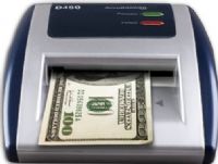 AccuBanker D450 Bleached Bills Auto Detector, Less than 1 second per bill High speed, U.S. dollar Currency accepted, Ultraviolet, magnetic, and infrared Multi-detection, Immediate banknote verification, Quick and easy to use, Reduces counterfeit losses due to human error, 110-220V 60-50 Hz Power Source, Easy to use with a "Passed or failed" test, UPC 097241584505 (D450 D-450 D 450) 